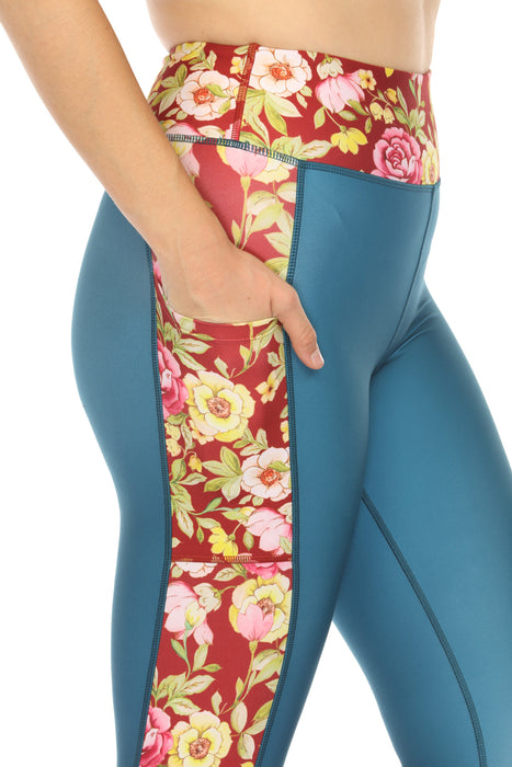 Johnny Was Ortega Bee Active Floral High Waist Legging A0523