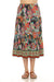 Johnny Was JWLA Style T70424 Paisley Tiered Pull On Midi Skirt