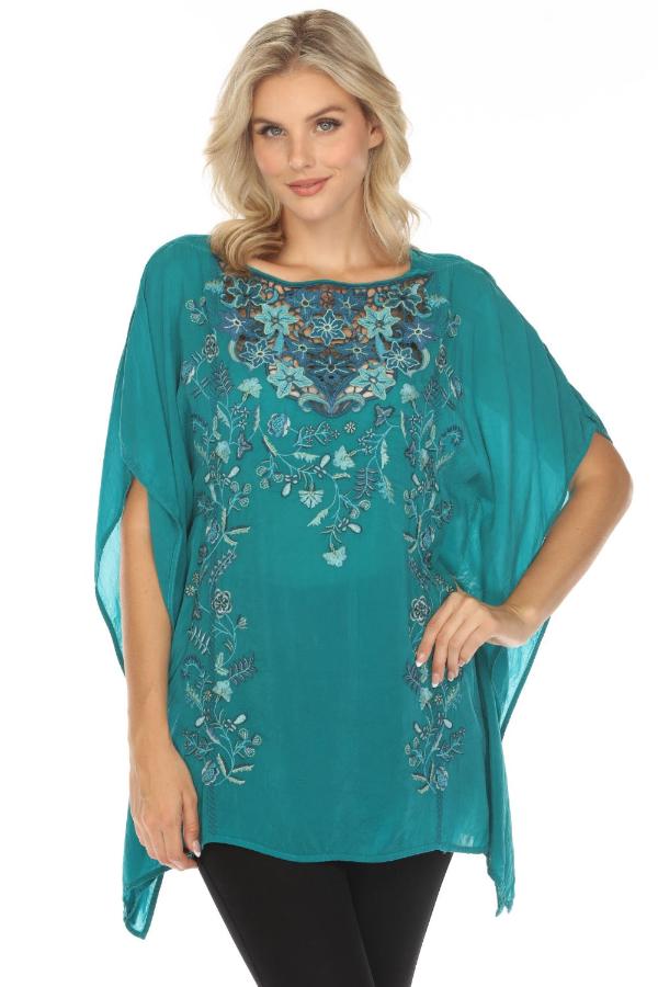 Johnny Was Dakota Embroidered Poncho deals Tunic #2 #23