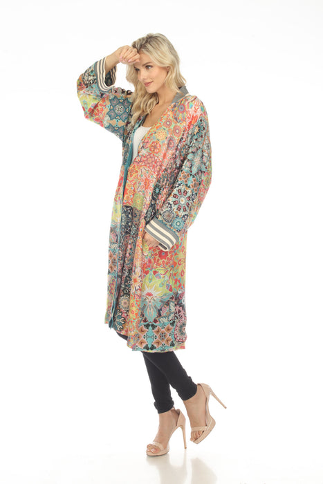 Johnny Was Romano Harmony Silk Floral Reversible Kimono Plus Size C456 ...