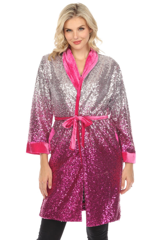 Johnny Was Style R46122AO Sequin Pink Alexia Kimono Boho Chic