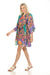 Johnny Was Style CSW4723-D Paisley Swim Cover-Up Short Kaftan Dress Boho Chic