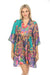 Johnny Was Style CSW4723-D Paisley Swim Cover-Up Short Kaftan Dress Boho Chic