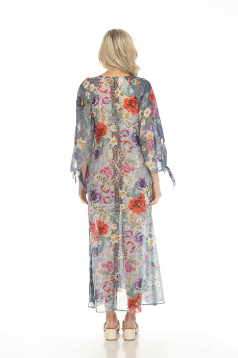 Johnny Was Sunrise Floral Swim Cover-Up Long Dress Boho Chic CSW0522-A