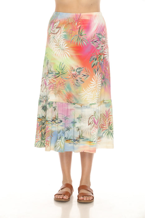 Johnny Was Style T70324 The Janie Favorite Single Tiered Midi Skirt