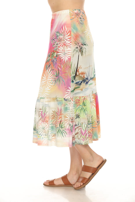 Johnny Was The Janie Favorite Single Tiered Midi Skirt T70324