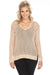 Johnny Was Style M66122 Cream Theresa Crochet Sweater Top Boho Chic