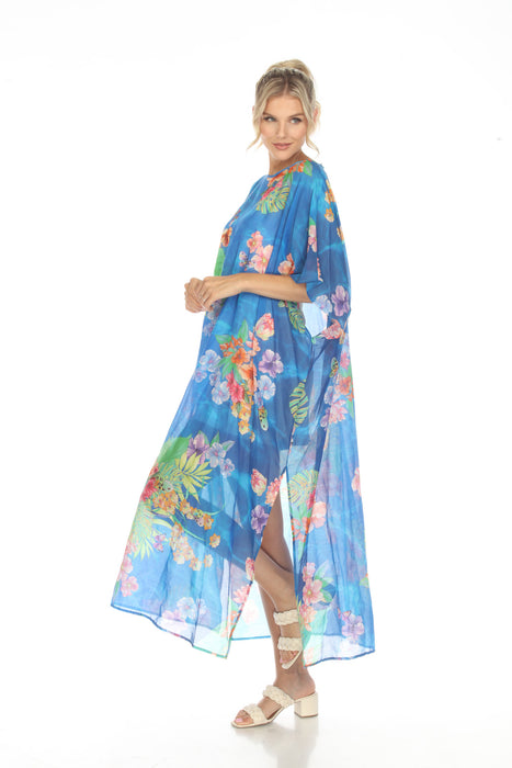 Johnny Was Water Tropic Swim Cover-Up Kaftan Dress Boho Chic CSW5923