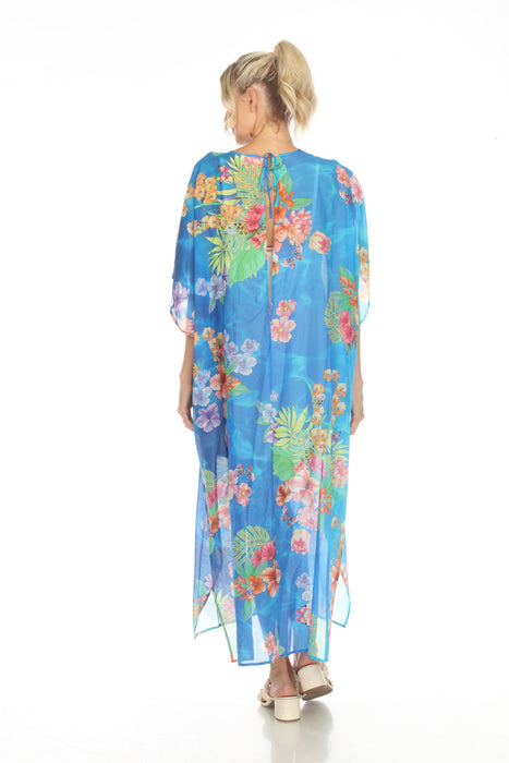 Johnny Was Water Tropic Swim Cover-Up Kaftan Dress Boho Chic CSW5923