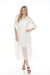 Johnny Was Style C31323-E White Sandrina Lace Embroidered Poncho Dress