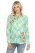 Johnny Was Workshop Style W11223 Adele Plaid Embroidered Button-Down Shirt Boho Chic