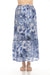 Johnny Was Workshop Style W72524-E Blue Arika Prairie Western Silk Maxi Skirt