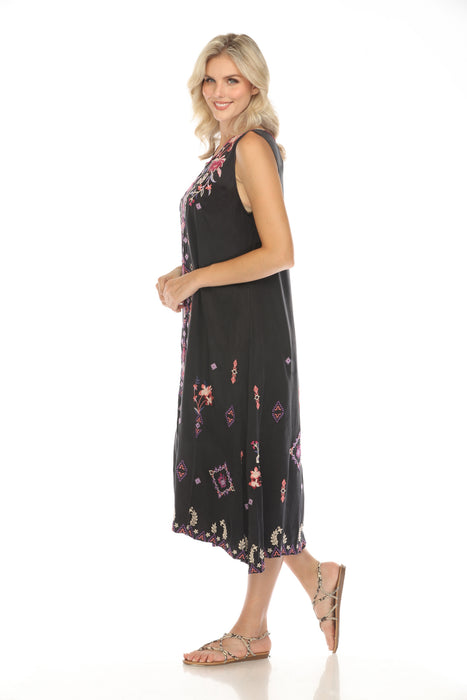 Johnny Was Workshop Curacao Embroidered Tank Dress W31523 *