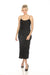 Johnny Was Workshop Style W39224 Black Embroidered Maxi Slip Dress Boho Chic