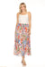 Johnny Was Workshop Style W72124 Floral Smocked Waist Maxi Skirt