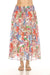 Johnny Was Workshop Style W72124 Floral Smocked Waist Maxi Skirt