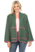 Johnny Was Workshop Style W43423-E Green Florette Jacquard Jacket Boho Chic