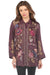 Johnny Was Workshop Style W14824 Kimono Sleeve Embroidered Shirt Boho Chic