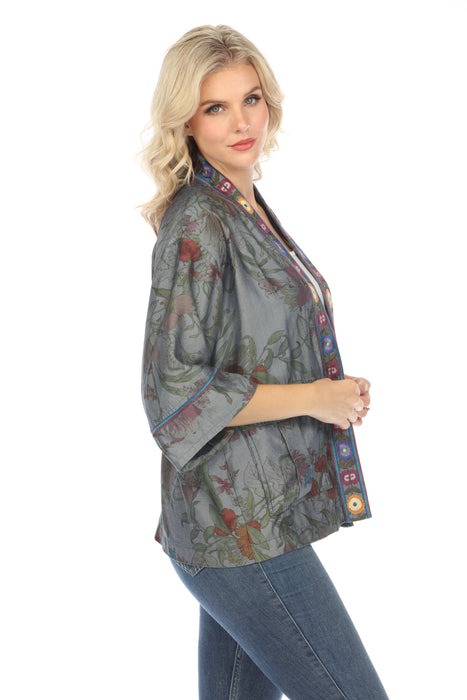 Johnny Was Workshop Liliana Floral Cargo Kimono Boho Chic W45024