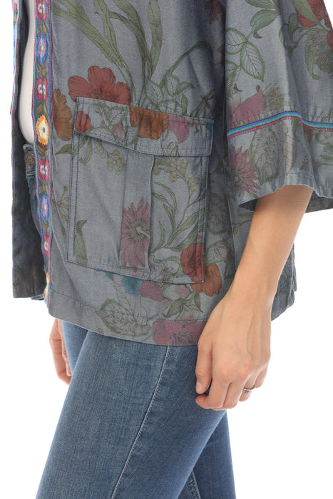 Johnny Was Workshop Liliana Floral Cargo Kimono Boho Chic W45024