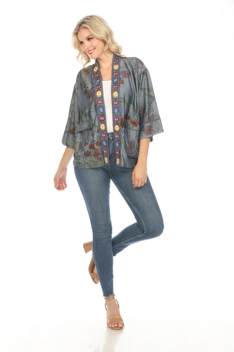 Johnny Was Workshop Liliana Floral Cargo Kimono Boho Chic W45024