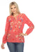 Johnny Was Workshop Style W12023 Marissa Pintuck Long Sleeve Blouse Boho Chic