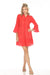 Johnny Was Workshop Style W30223 Mars Red Charis Easy Tiered Shirt Slip Dress Boho Chic