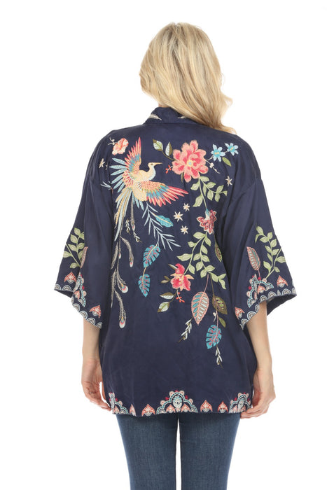 Johnny Was Workshop Emika Embroidered Kimono Boho Chic W44624