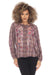 Johnny Was Workshop Style W15223 Plaid Curacao Embroidered Raglan Poet Shirt Boho Chic