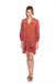 Johnny Was Workshop Style W31123 Rosewood Kiana Bishop Sleeve V-Neck Dress Boho Chic