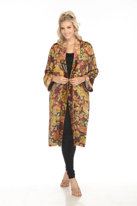 Johnny Was Workshop Style W42223 Salamanca Velvet Mix Long Kimono Boho Chic