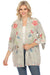 Johnny Was Workshop Style W44624 Sand Emika Embroidered Kimono Boho Chic