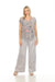 Johnny Was Workshop Style W60723 Silver Estrella Embroidered Wide Leg Cargo Pants Boho Chic