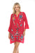 Johnny Was Workshop Style W38924 Taymia Ruffle Sleeve Dress Boho Chic