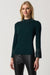 Joseph Ribkoff Style 234920 Alpine Green Embellished Mock Neck Bell Sleeve Sweater Top