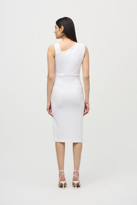 Joseph Ribkoff Asymmetrical Sleeveless Sheath Dress 242234