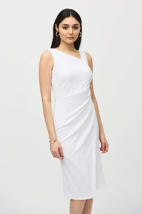 Joseph Ribkoff Asymmetrical Sleeveless Sheath Dress 242234