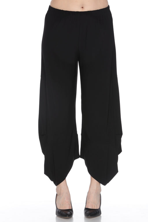 Joseph Ribkoff Style 243082 Black Asymmetric Hem Balloon Wide Leg Pants