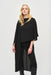 Joseph Ribkoff Style 243246 Black Dolman Sleeve Asymmetric High Low Top