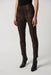 Joseph Ribkoff Style 234925 Black/Bronze Houndstooth Pull On Skinny Ankle Pants