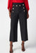 Joseph Ribkoff Style 241166 Black Button Accents Pull On Sailor Culotte Pants