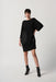 Joseph Ribkoff Style 234159 Black Circle Motif Dolman Sleeve Shift Dress