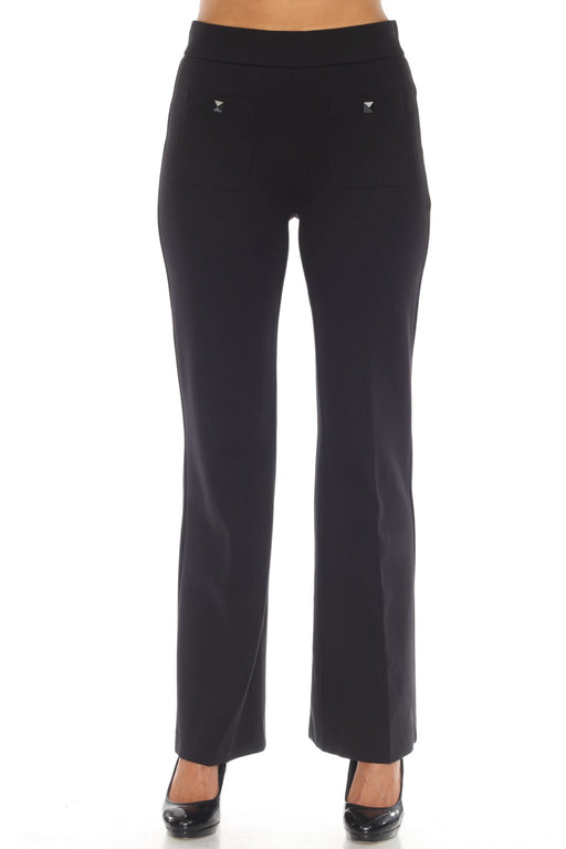 Joseph Ribkoff Style 243235 Black Classic Pull On Flared Trouser Pants