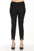 Joseph Ribkoff Style 243081 Black Embellished Split Hem Pull On Slim Pants