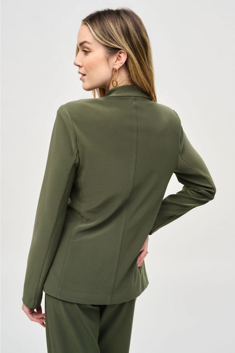 Joseph Ribkoff Iguana Green Long Sleeve Fitted Blazer 243039