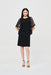 Joseph Ribkoff 243272 Black Mesh Butterfly Bell Sleeve Dress