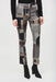 Joseph Ribkoff Style 243299 Black/Multi Plaid Geometric Pull-On Straight Ankle Pants