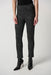 Joseph Ribkoff Style 234116 Black/Off-White Jacquard Knit Pull On Slim Cropped Pants