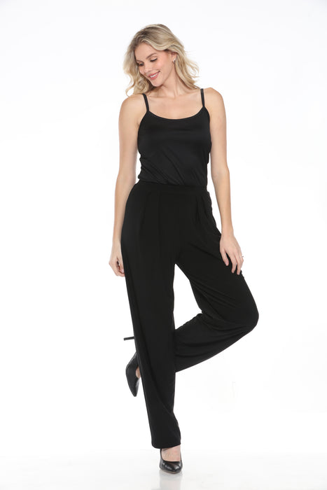 Joseph Ribkoff Black Pleated Pull On Tapered Pants 243219