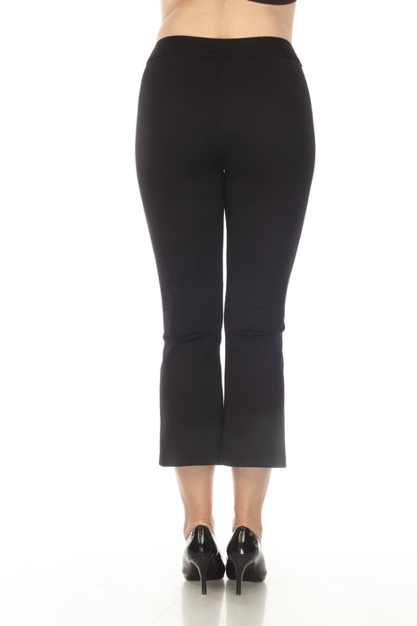 Joseph Ribkoff Black Pull On Classic Flared Cropped Pants 233068